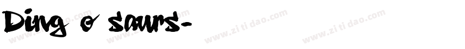 Ding o saurs字体转换